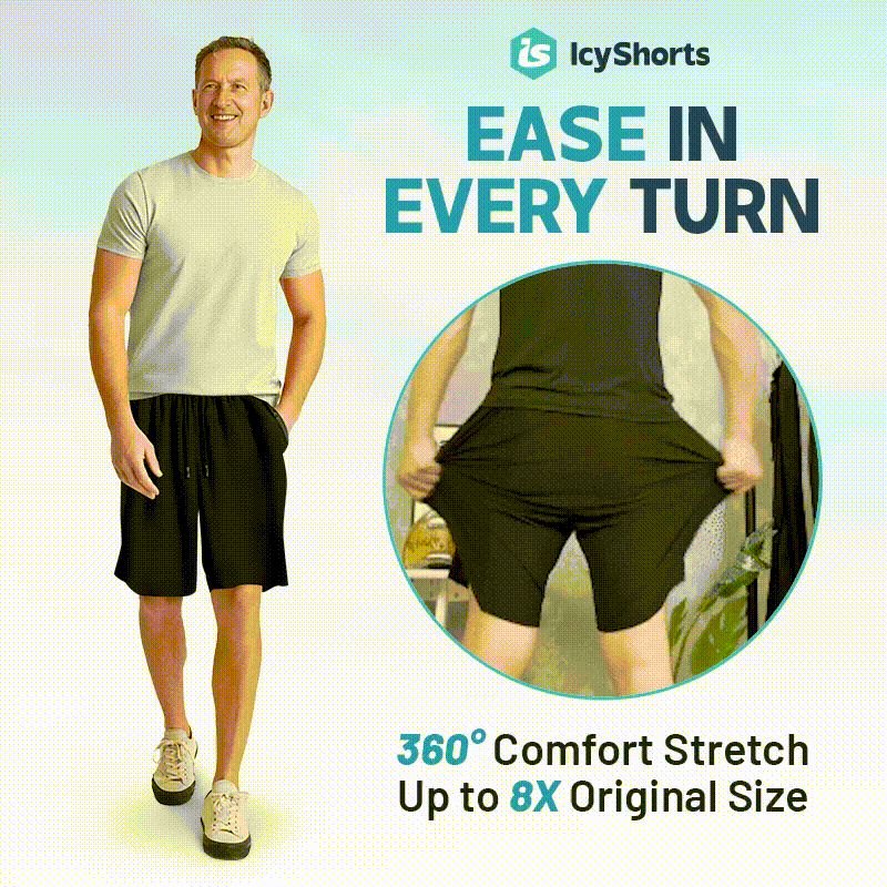 Icy Shorts - Last day 80% OFF - Men's Ice Silk Stretch Quick-Dry Shorts