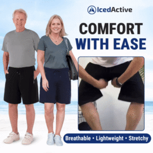 IcedActive - Unisex Ice Silk Quick Drying Stretch Shorts