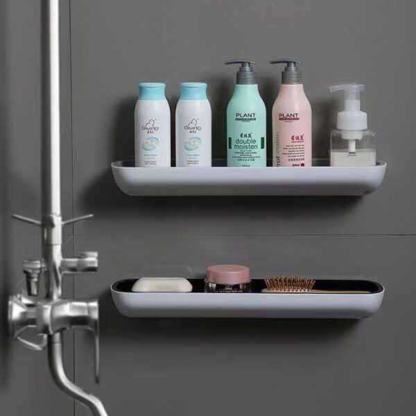 EasyMount Bathroom Storage Shelf - No Drilling Required