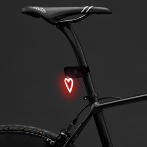 Heart-Shaped LED Bike Light