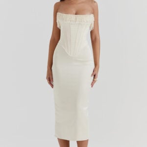 Anita Sleeveless Pearl Dress