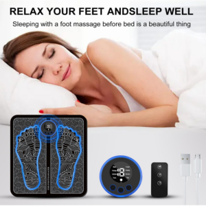 Remote EMS Foot Massager Pad Portable