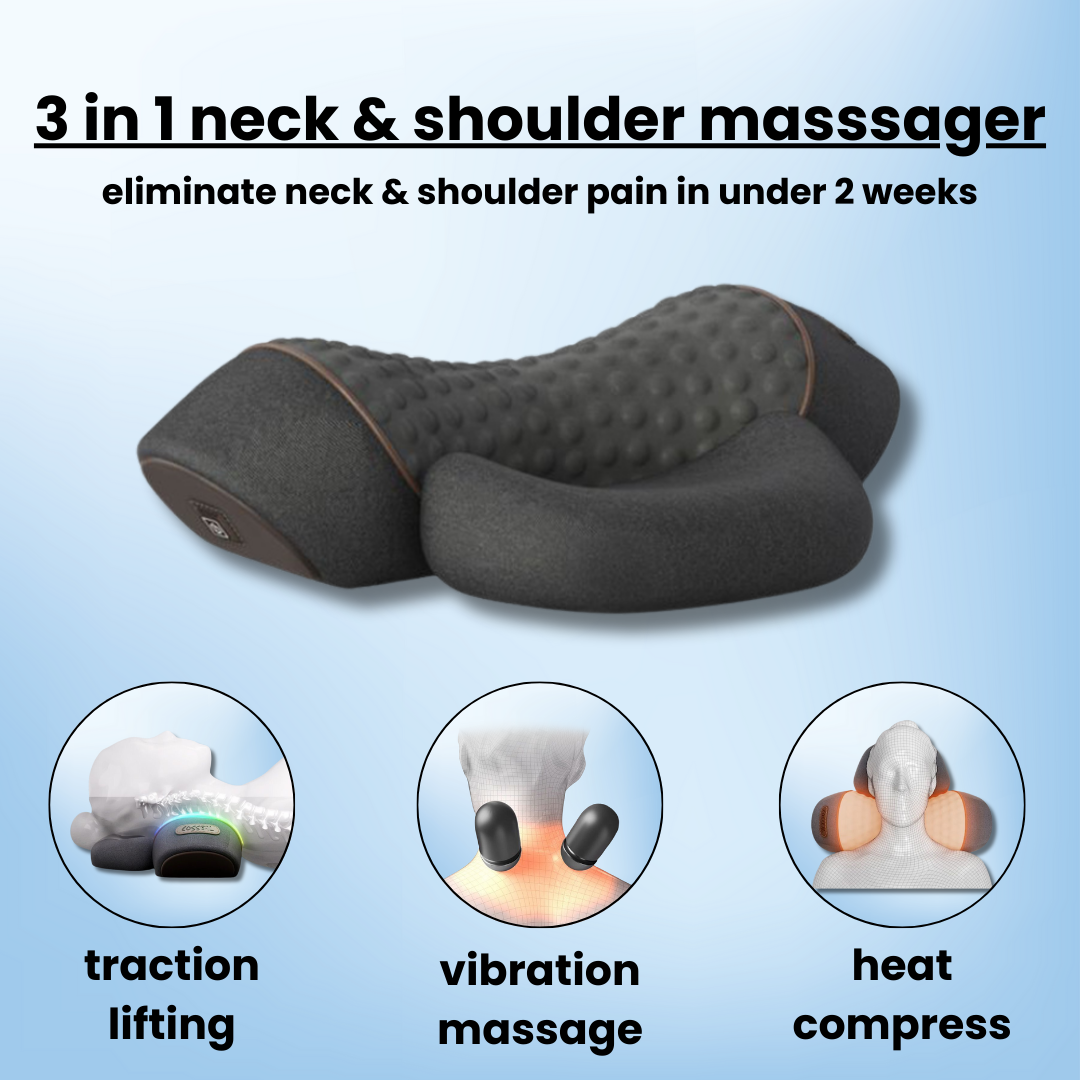 soothe - neck & shoulder traction massager with heat