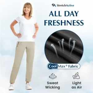 StretchActive - Women's Ultra Stretch Breathable Casual Pants