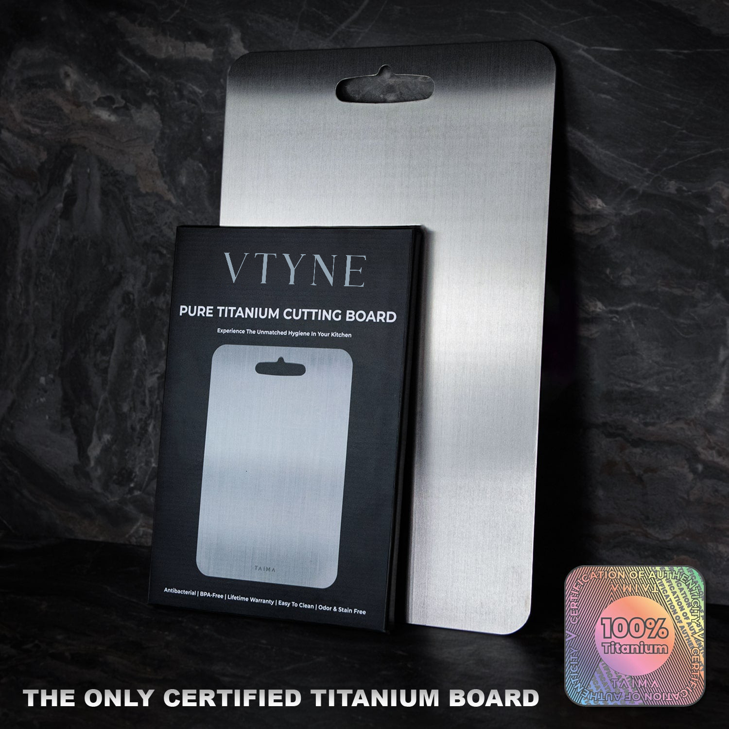 Titanium Cutting Board - Hygienic & Durable