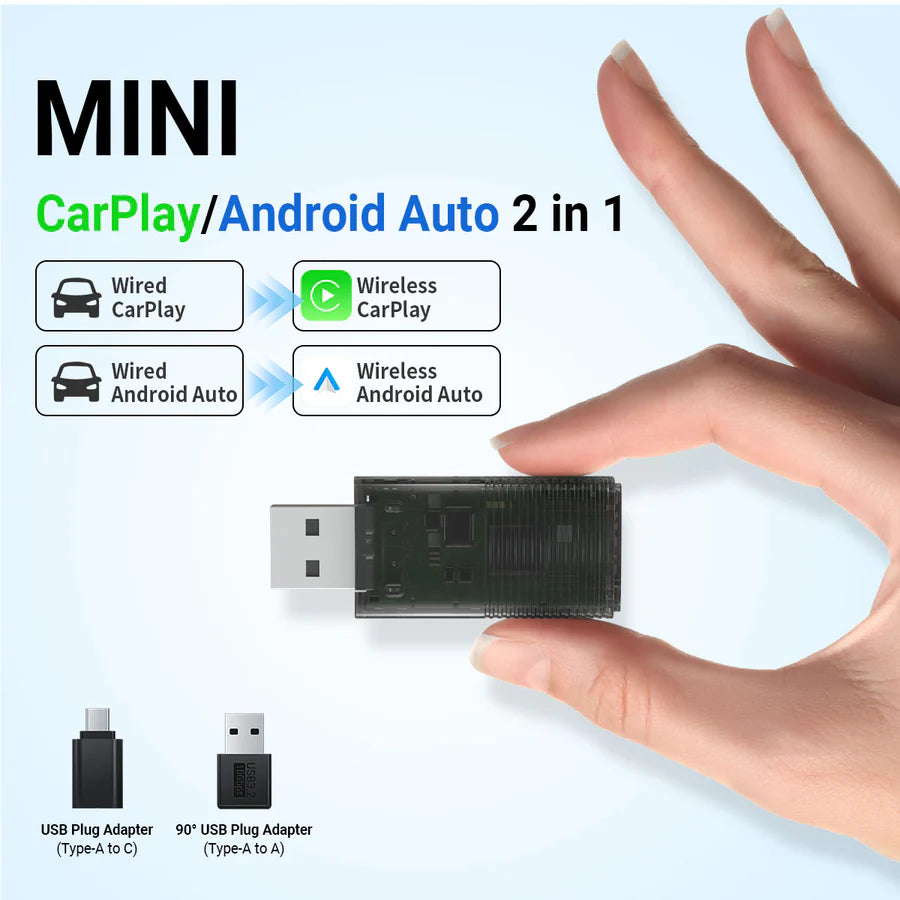 Hot Sale 40%OFF - Mini Wireless CarPlay/Android Auto Adapter