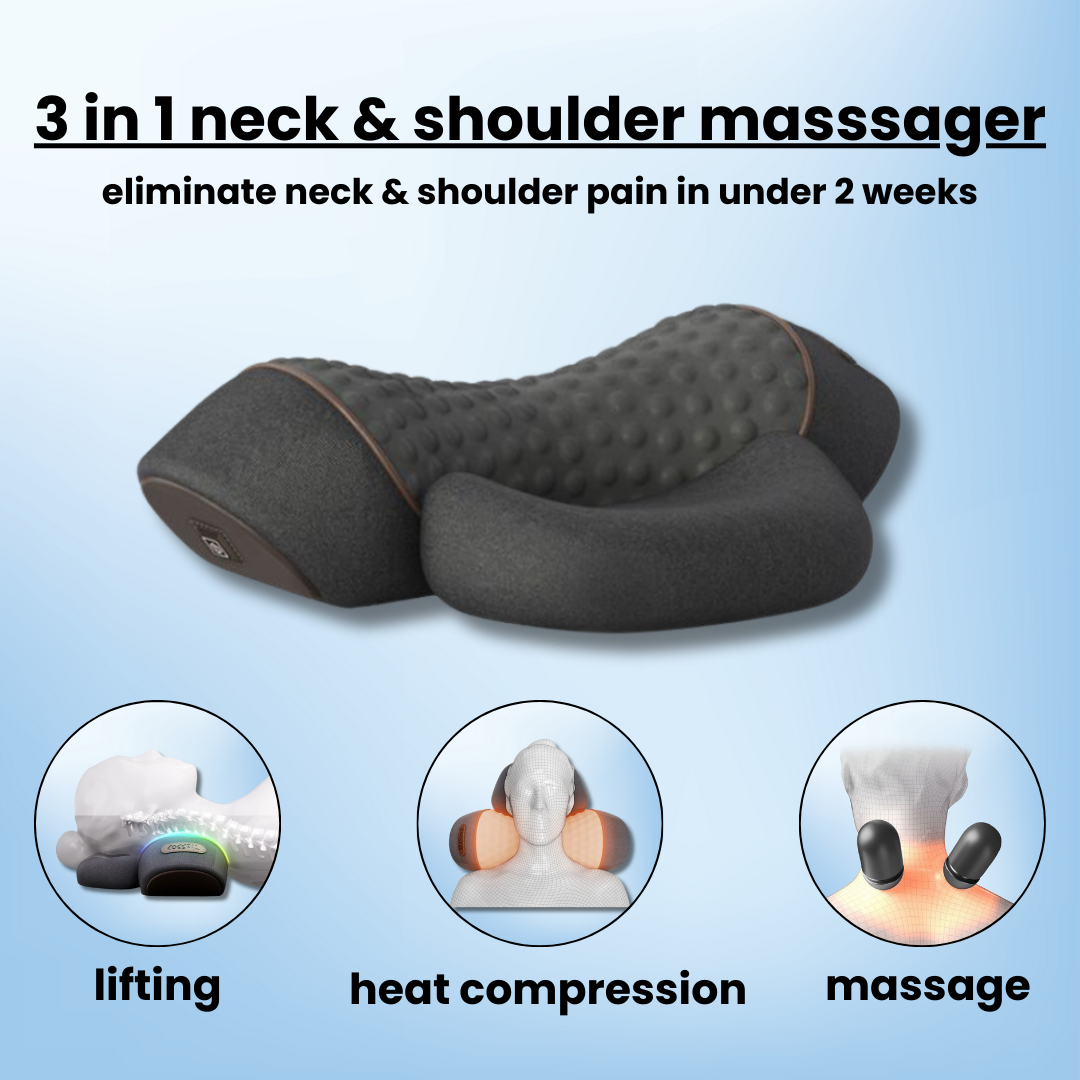 soothe - neck & shoulder traction massager with heat