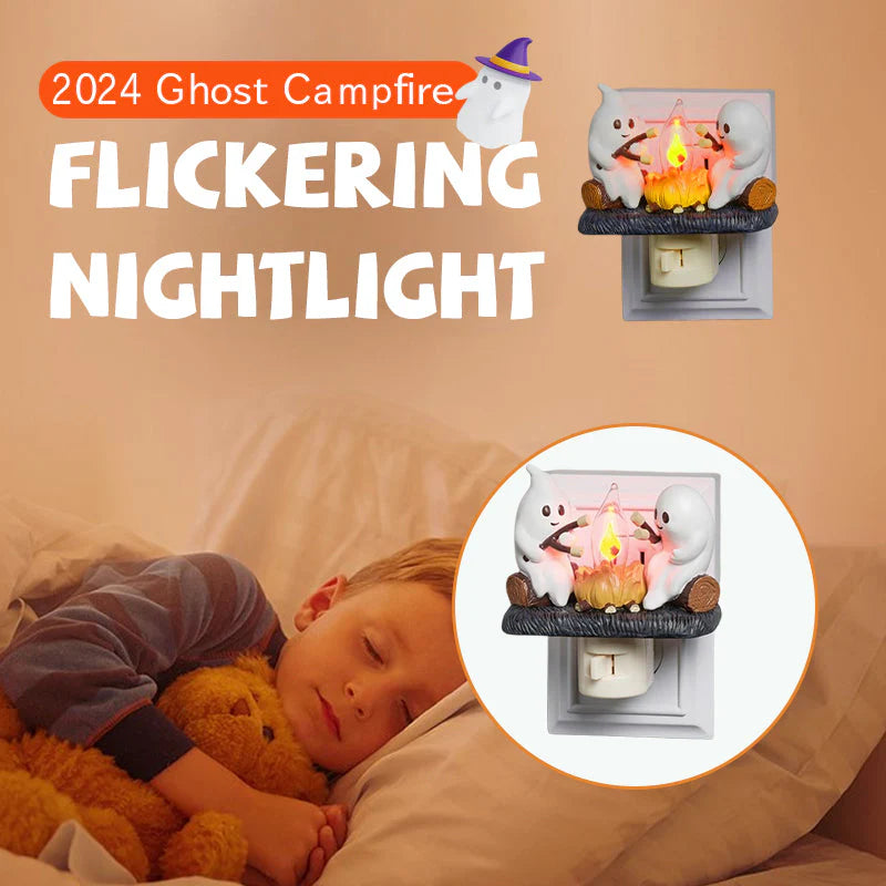 Last Day Sale Price 2024 Ghost Campfire Flickering Nightlight