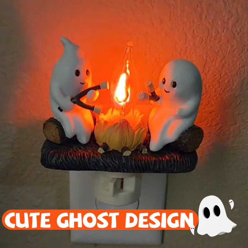 Last Day Sale Price 2024 Ghost Campfire Flickering Nightlight