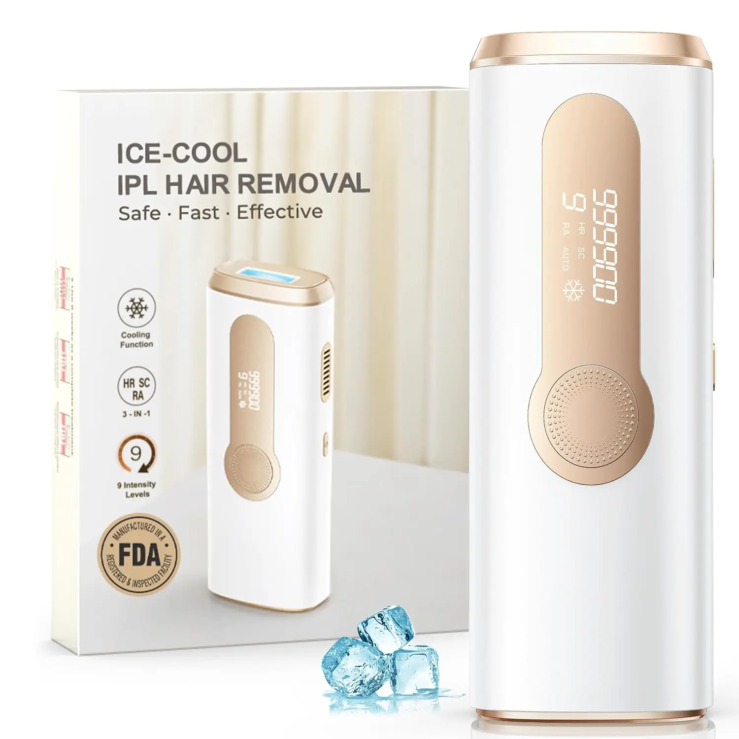 IPL Hair Removal Freezing Effect